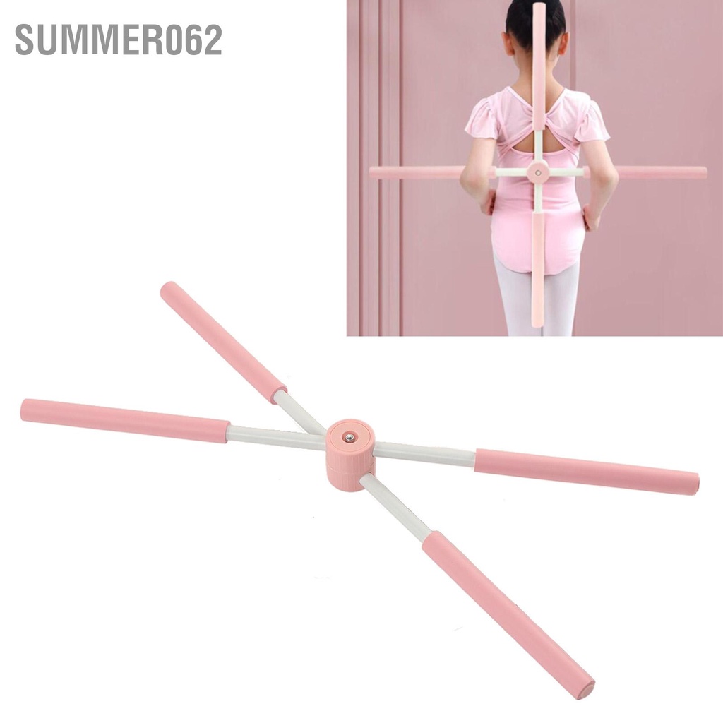 [Hàng Sẵn] Gậy Yoga Body Stick Mở Lưng đứng Chỉnh sửa Tư thế Vai Màu hồng để Tập luyện cho Người gù lưng【Summer062】