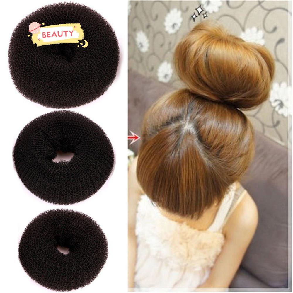 Bộ 3 Dây Cột Tóc Hình Bánh Donut Thời Trang Cho Nữ