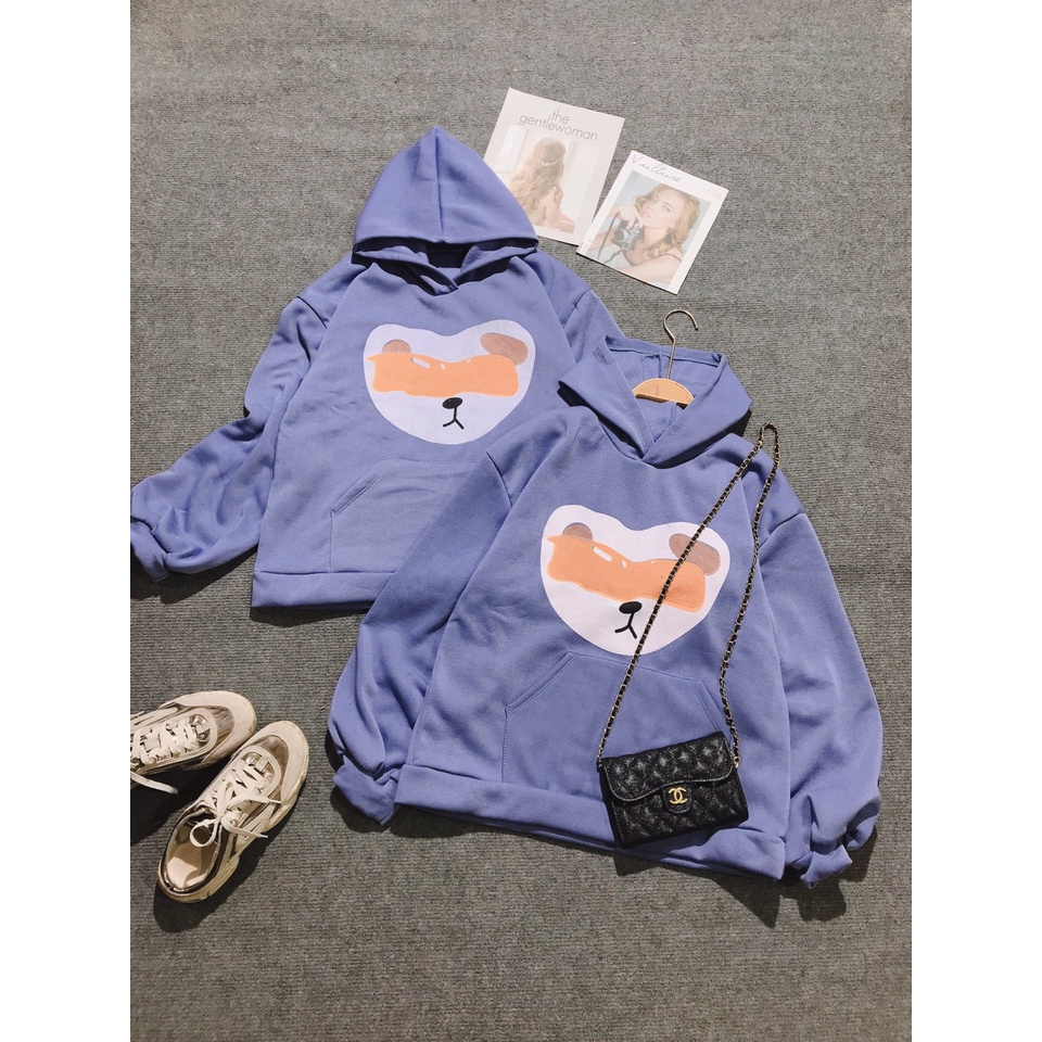 ÁO HOODIE NỮ GẤU BỊT MẮT