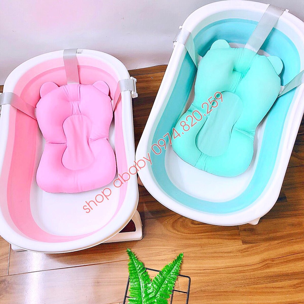 Chậu tắm gấp gọn cao cấp cho bé 0-7 tuổi (Size To)