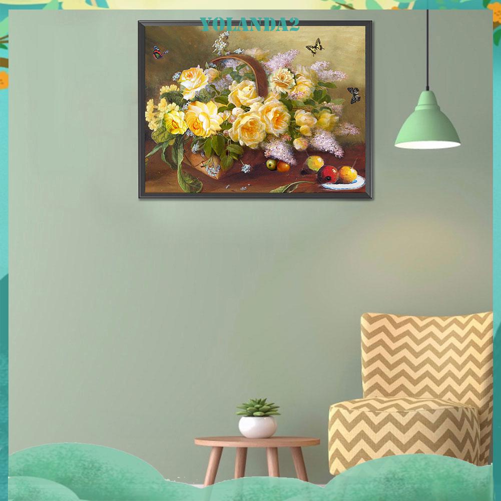 Tranh Thêu Chữ Thập DIY 11CT Hình Hoa Tử Đinh Hương