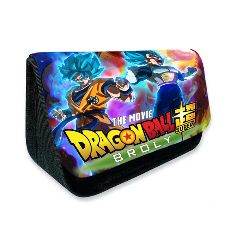 Hộp Đựng Bút Hai Ngăn Đa Năng In Hoạt Hình Dragon Ball Goku Dễ Thương Cho Học Sinh