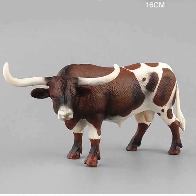 Đồ chơi Mô hình đọng vật hoang dã bò sừng dài texas