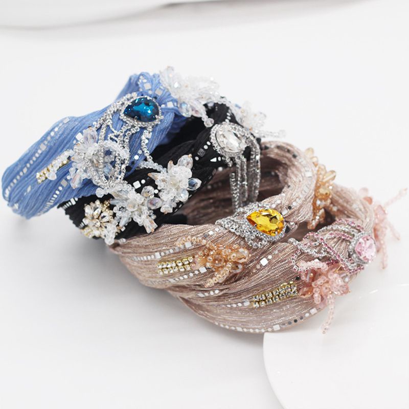 Băng Đô Dạng Chuỗi Tua Rua Đính Đá Pha Lê Phong Cách Bohemian Thời Trang Cho Nữ