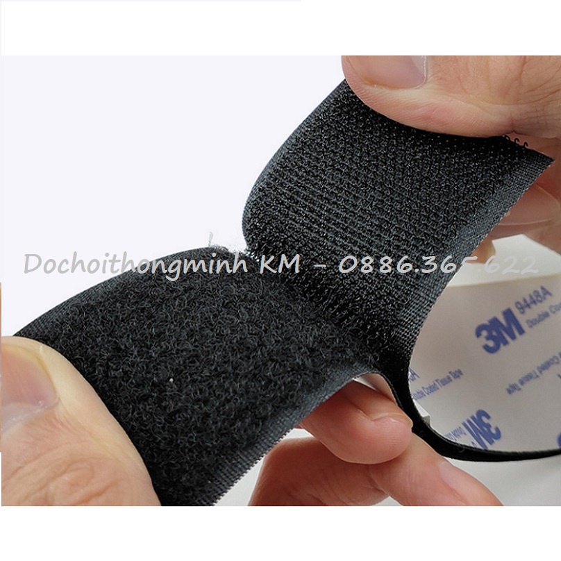 Băng dính gai đa năng 3M Velcro khổ rộng 2cm chịu nhiệt độ cao 180 độ - nhiệt độ thấp âm 20 độ C