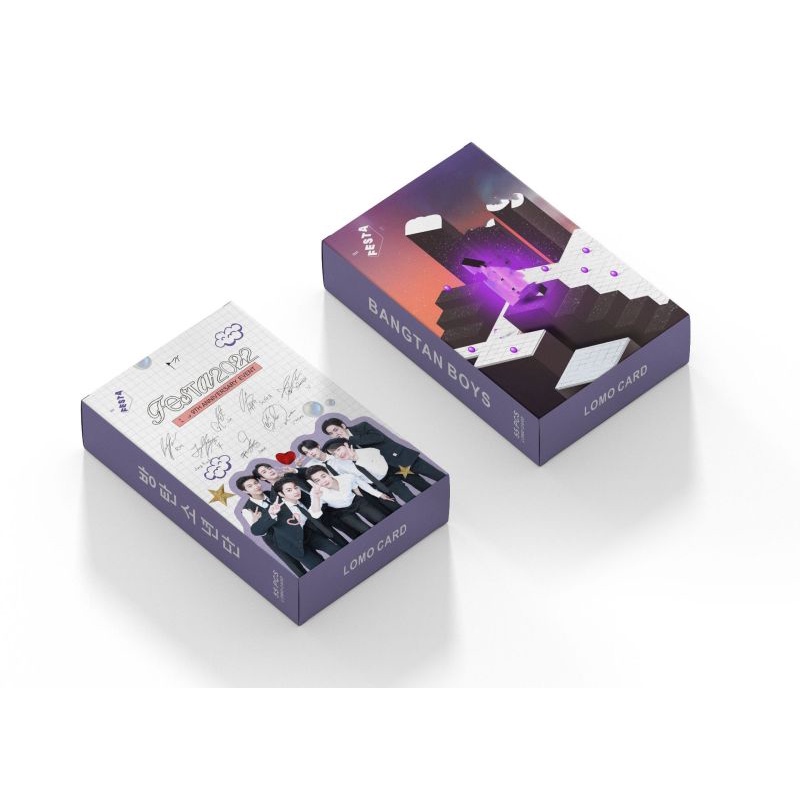 Set 55 Tấm Thẻ Hình Thành Viên BTS Festa 2022 8th