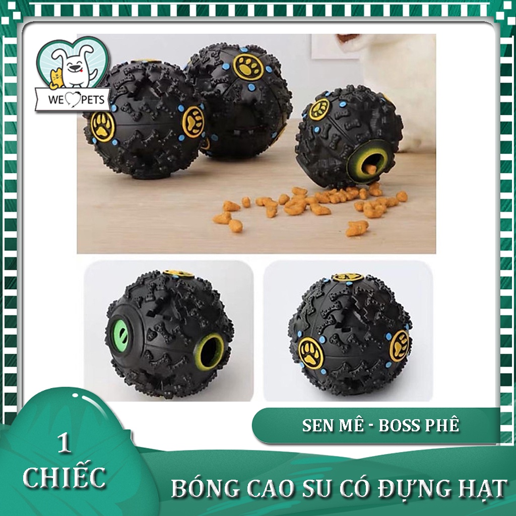 Đồ Chơi Cho Chó Mèo Quả bóng cao su in hình dấu chân phát ra tiếng kêu  - Lida Pet Shop