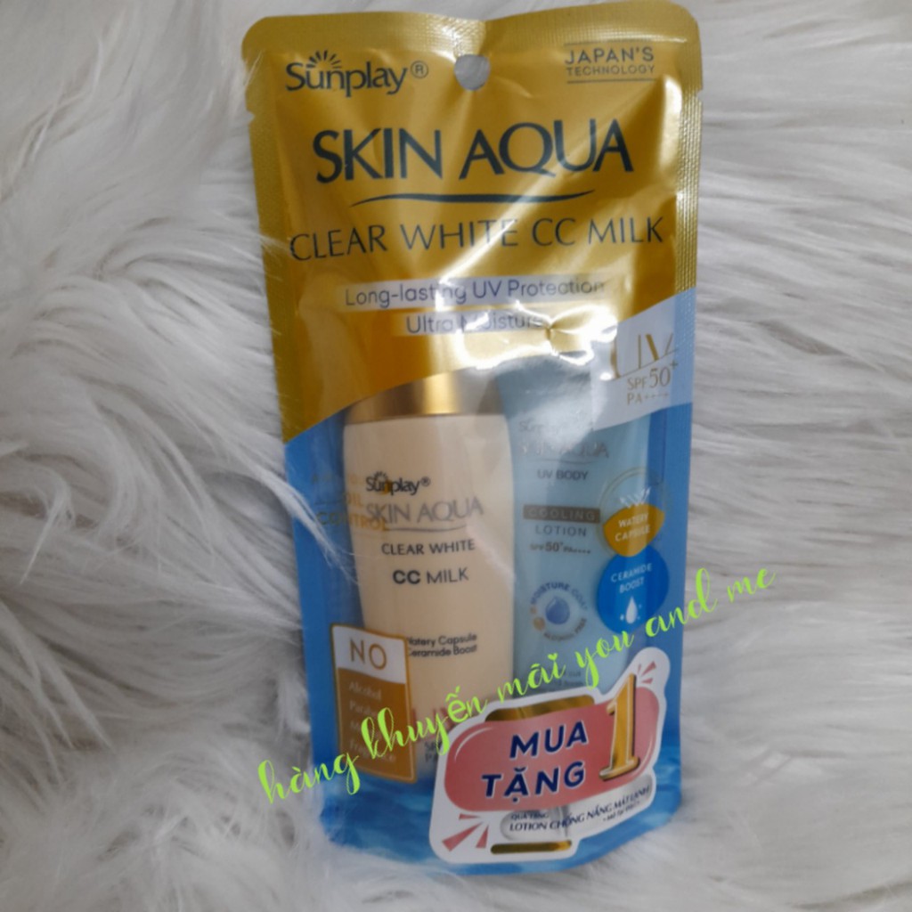 [2023] Sữa chống nắng Sunplay Skin Aqua Clear White CC Milk 25g | BigBuy360 - bigbuy360.vn