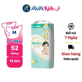 Tã dán Pampers cao cấp size M 52 miếng