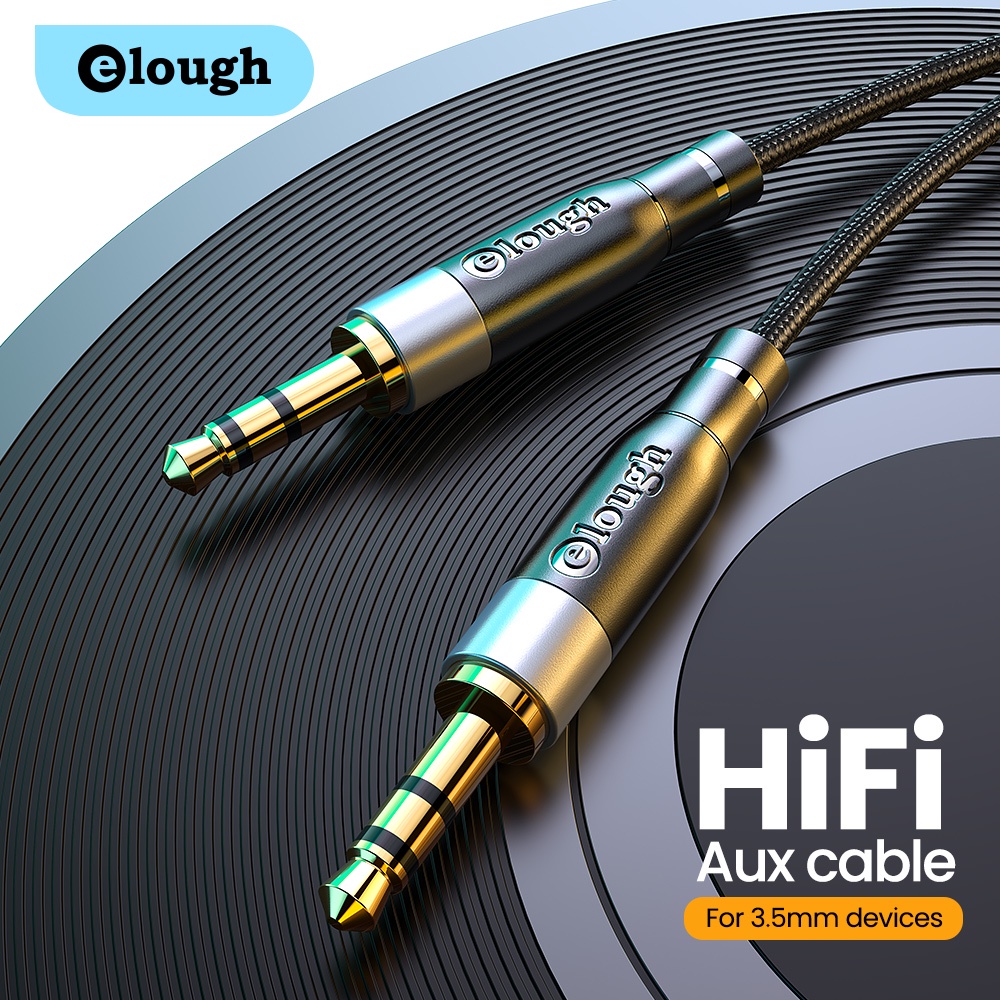 Elough AUX Cable Audio Cable Jack 3.5mm Male to Male Audio Cable for Car Headphones Xiaomi AUX Audio Wire Cord Speaker