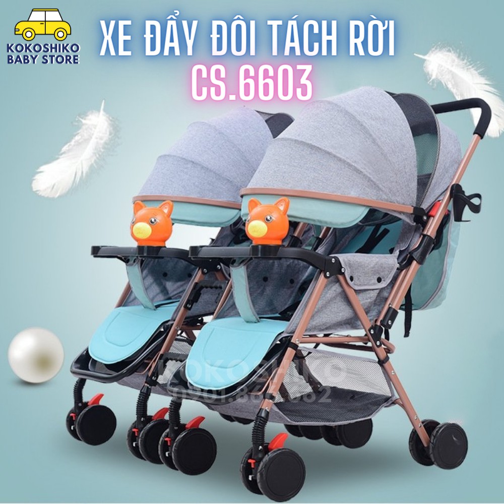 Xe đẩy đôi tách rời cho bé CS.6603