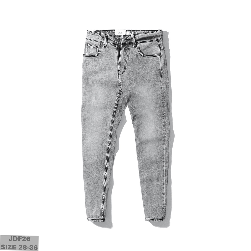 Quần jean màu xám khói - dòng vải gốc đã qua xử lý giặt: bền màu, bền chất, bao giặt máy không ra màu.