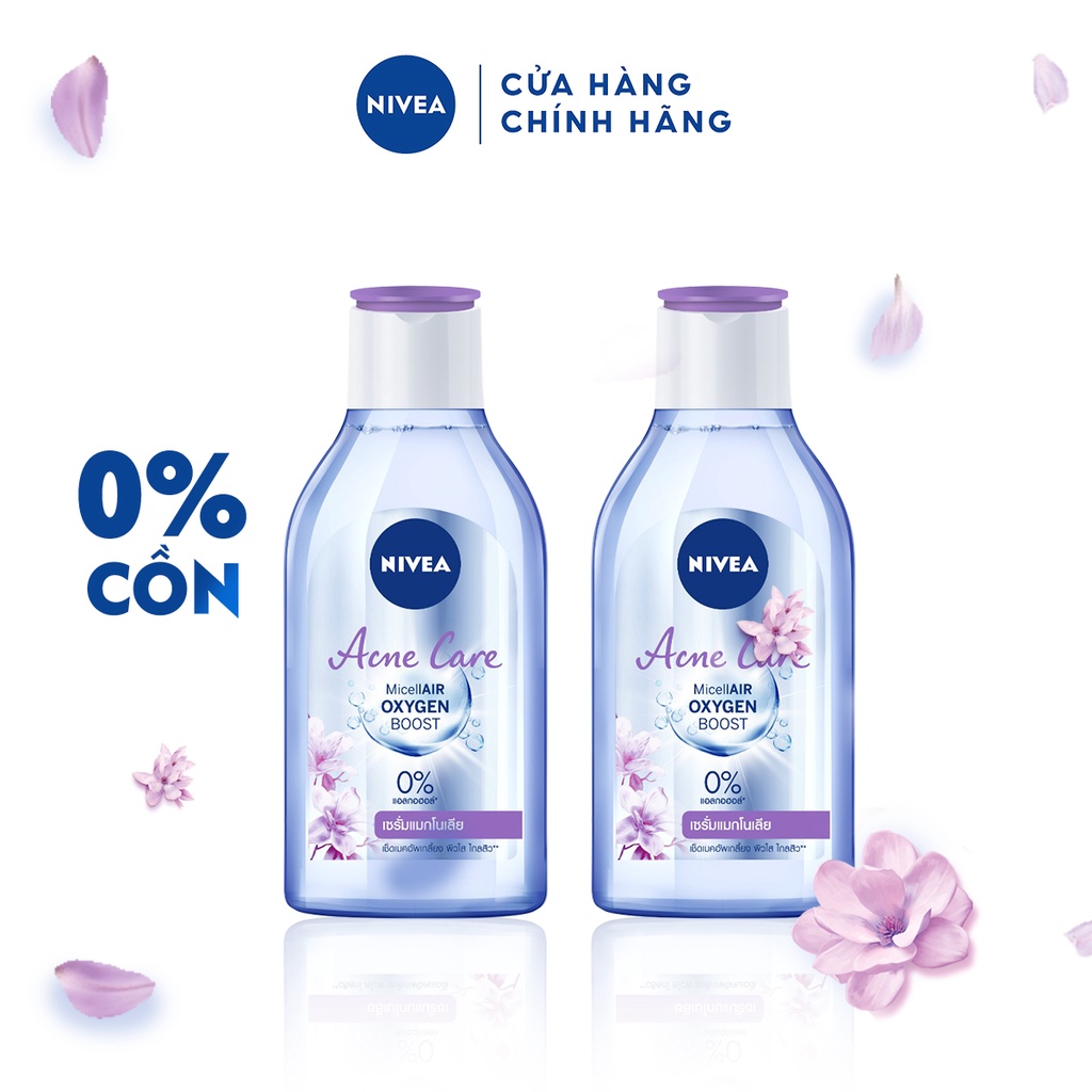 Bộ đôi Nước Tẩy Trang NIVEA Ngừa Mụn Acne Care Micellar Water 400ml/chai 80116