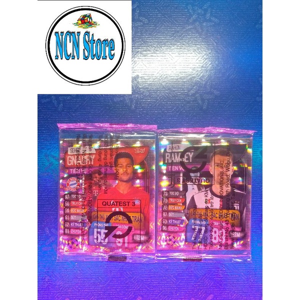 Thẻ cầu thủ Poca Match Attax lấp lánh nguyên seal mùa giải 2019-2020(tặng seal bọc thẻ)