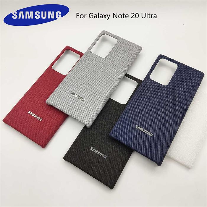 Ốp Điện Thoại Da + Vải Canvas Thời Trang Sang Trọng Cho Samsung Note 20 Ultra Note 20