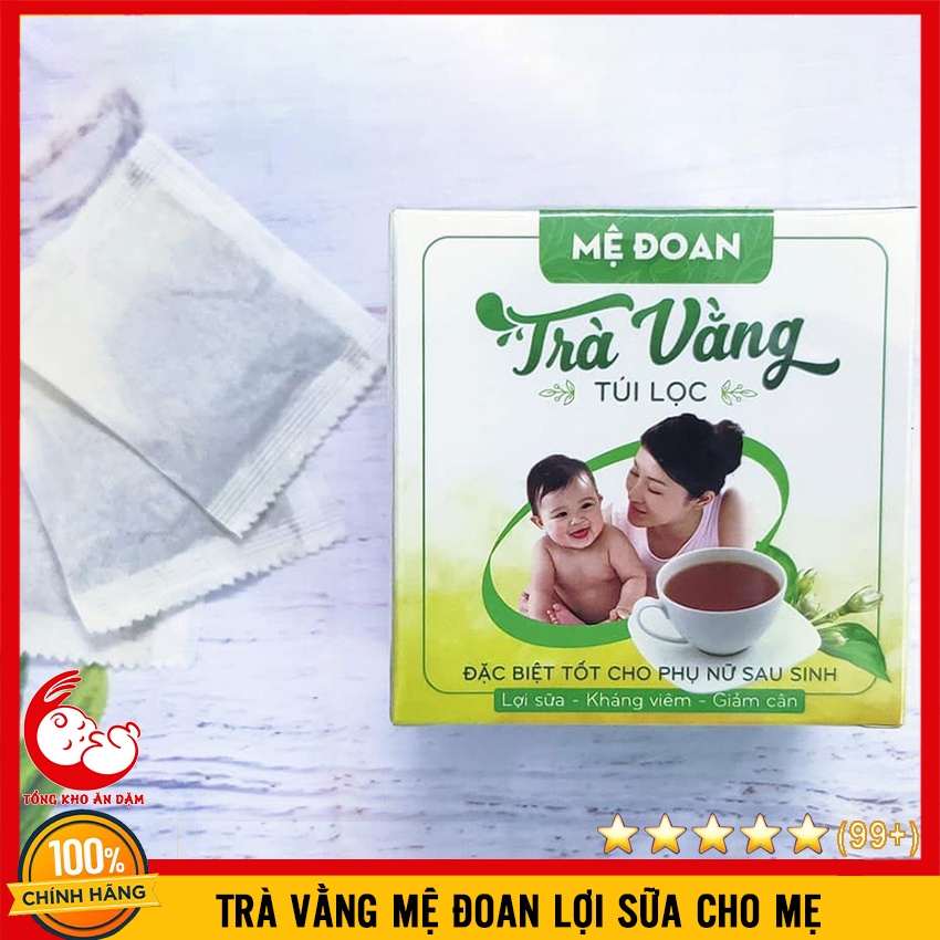 Hộp 30 Túi Trà Vằng Túi Lọc Mệ Đoan Lợi Sữa