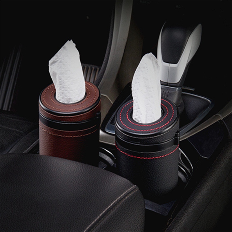 1 Hộp Đựng Khăn Giấy Hình Tròn An Toàn Sáng Tạo Trang Trí Nội Thất Xe Hơi