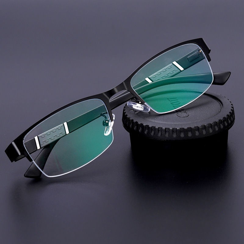 Mắt Kính Cận Thị Gọng Màu Xanh Dương Nhạt Cho Nam Nữ