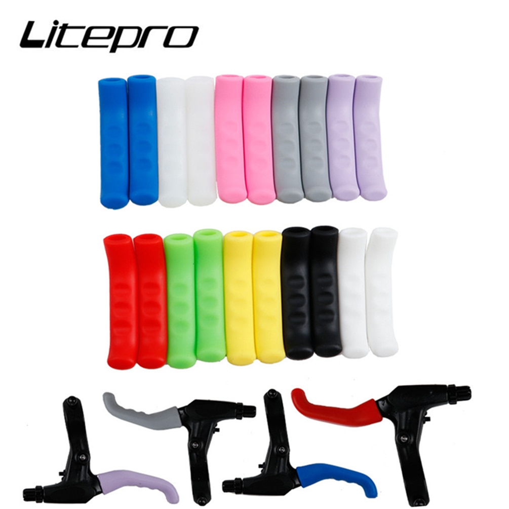 Vỏ bọc bảo vệ tay phanh xe đạp leo núi MTB Litepro bằng silicone gel chuyên dụng