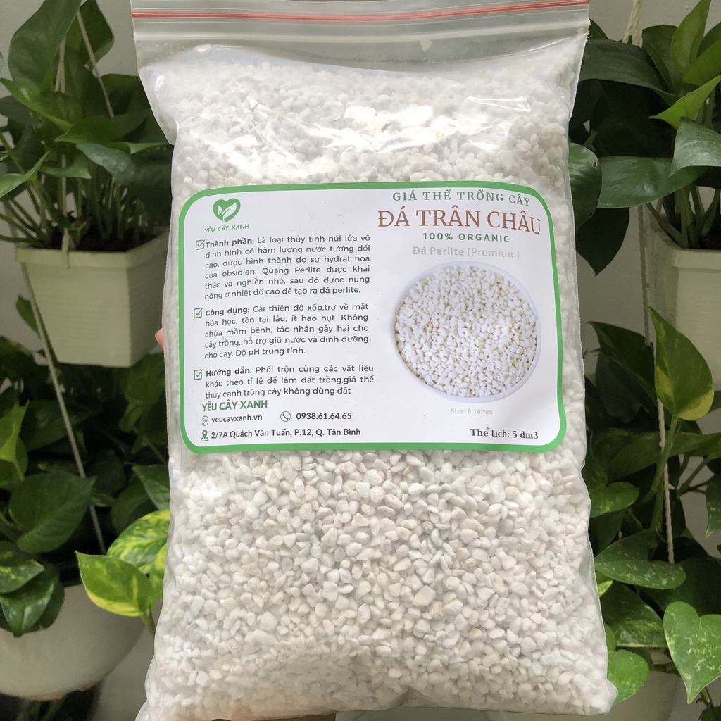 Đá Perlite - Đá Trân Châu (5dm3)