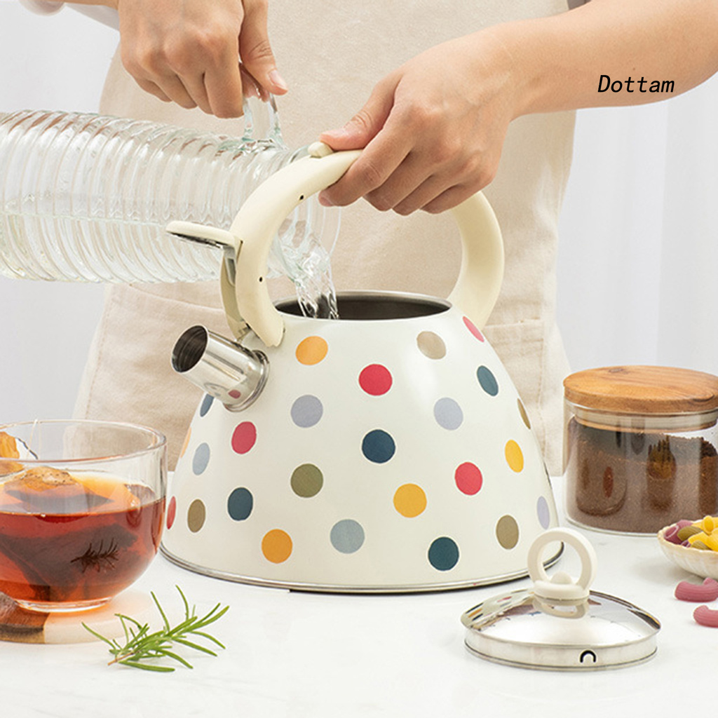 Ấm Đun Nước Nóng Cỡ Lớn Chống Trượt Có Còi Thổi Tiện Dụng k1