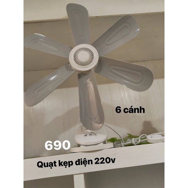 Quạt kẹp , để bàn 5 cánh - gió mát tự nhiên - quạt tiết kiệm điện .