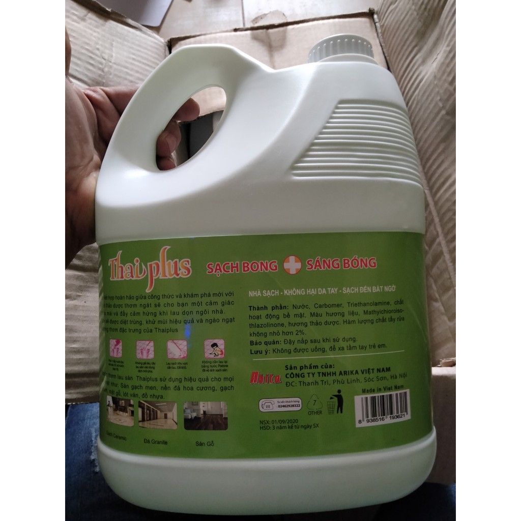 Nước Lau Sàn Thái Plus Hương Táo 3600ml