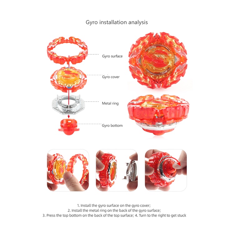 Con Quay Hồi Chuyển Beyblade Burst B-191 02 Prominence Phoenix Kim Loại 184 Cho Trẻ Em