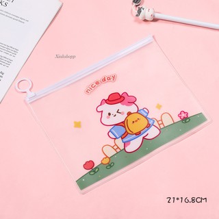 Ví Zip Bò Sữa Cute