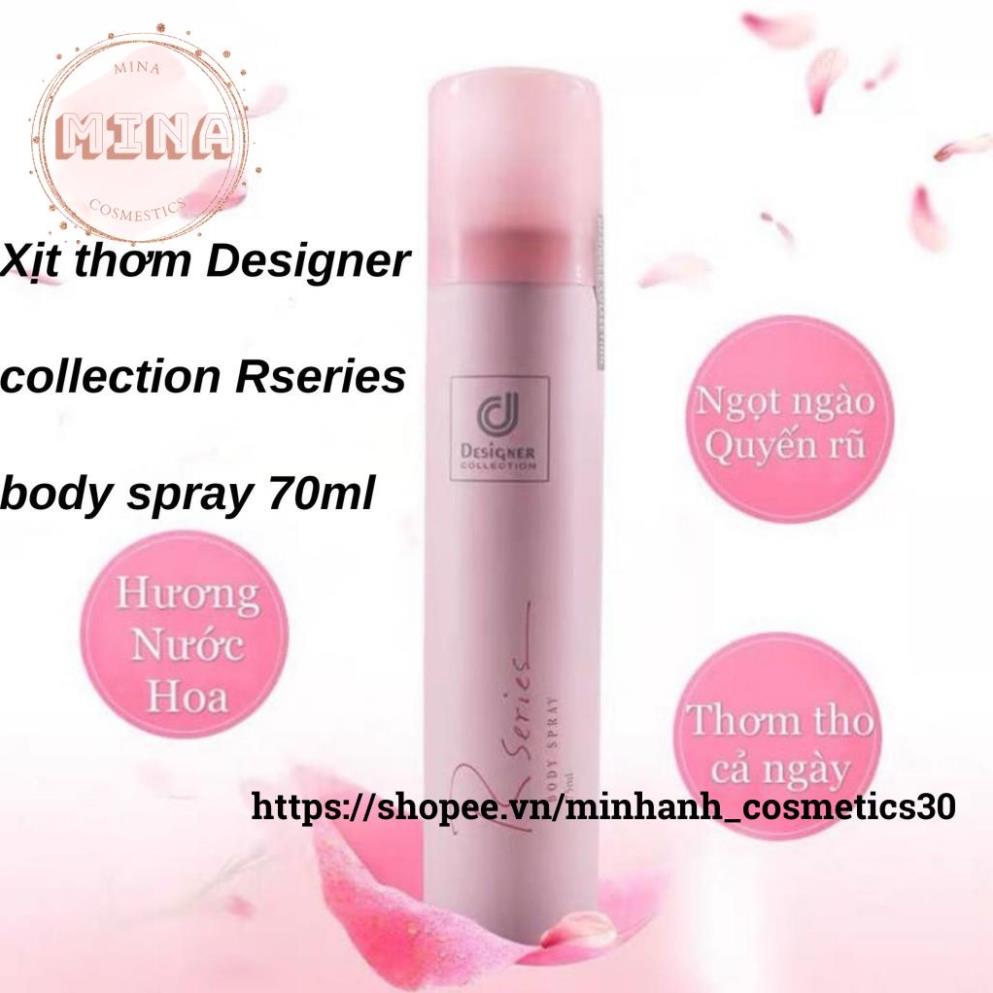 Xịt thơm Designer collection rseries body spray 70ml