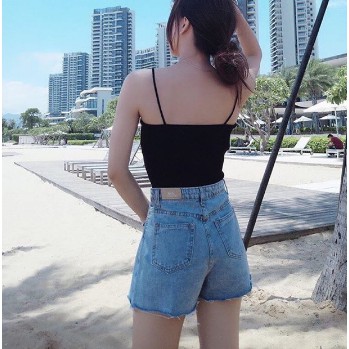 Áo 2 dây cotton dây sợi bún nhiều màu [Clip]