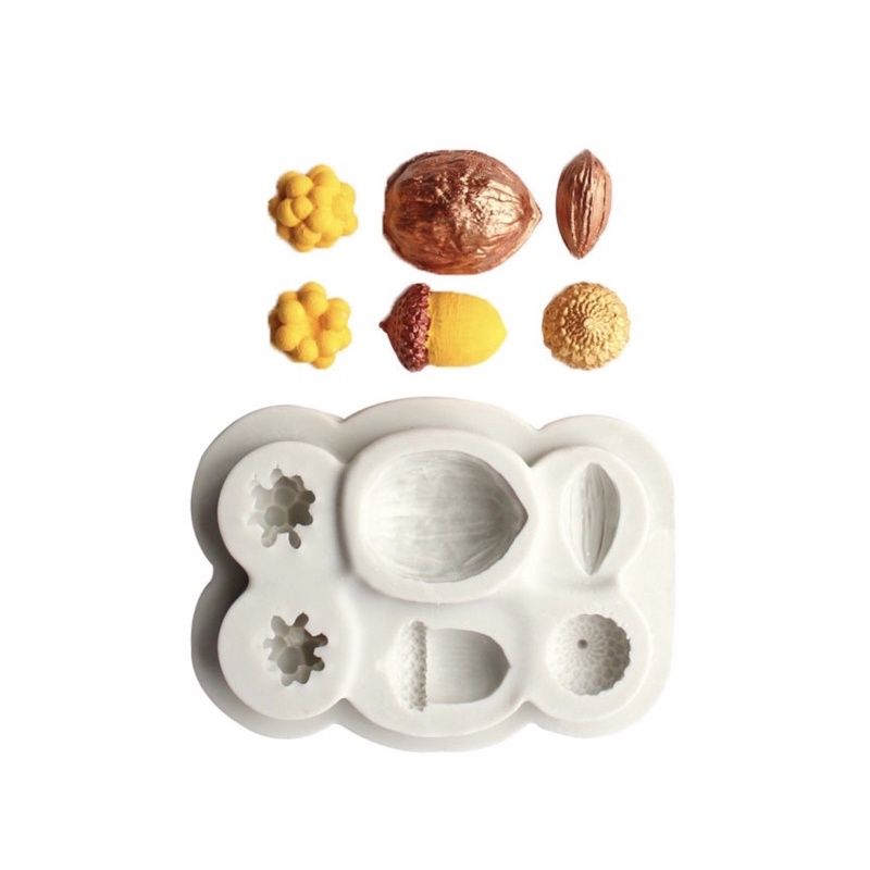 khuôn silicon các loại hạt trang trí bánh