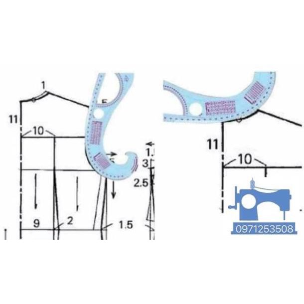 Thước vẽ các đường cong trong ngành may