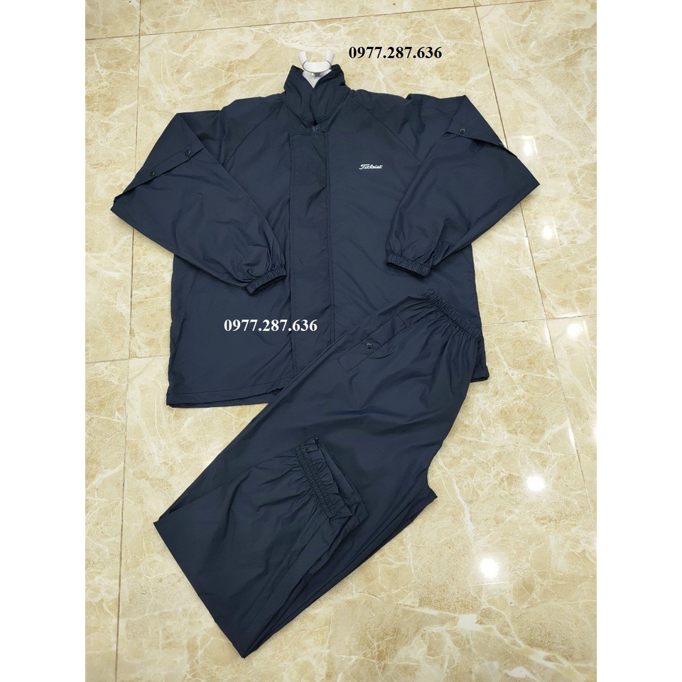 Bộ quần áo mưa chơi golf Titleist siêu nhẹ chống nước tốt AM018