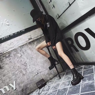 Giày boot nữ martin cổ cao