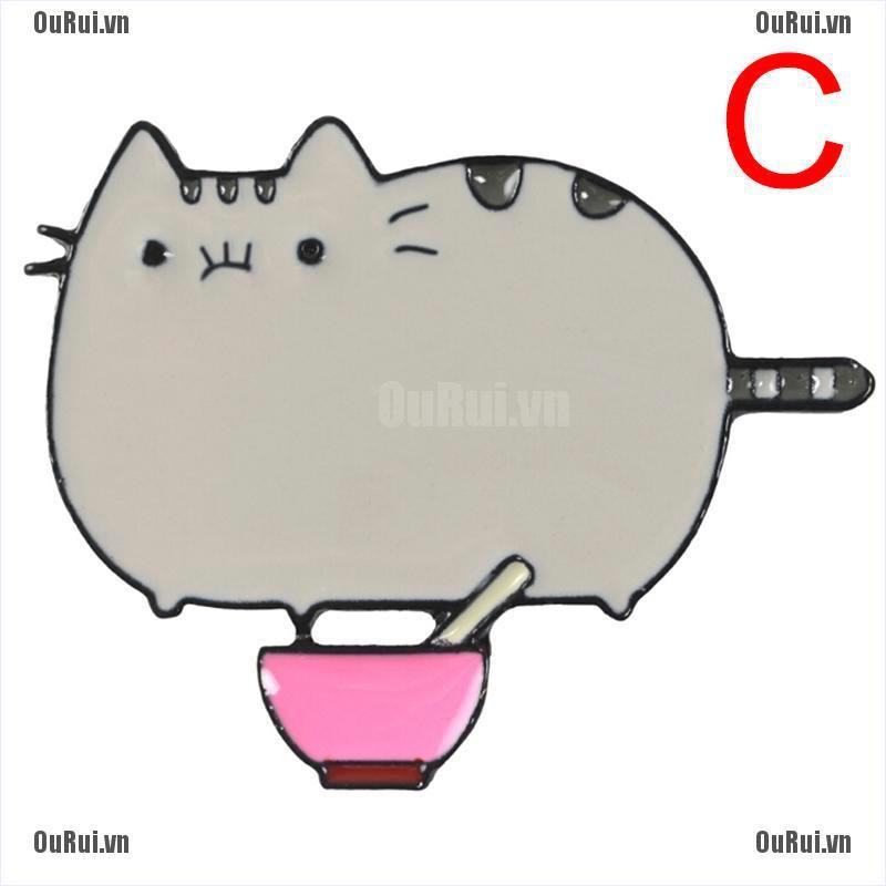 Ghim Cài Áo Hình Mèo Hoạt Hình Đáng Yêu Cho Nữ