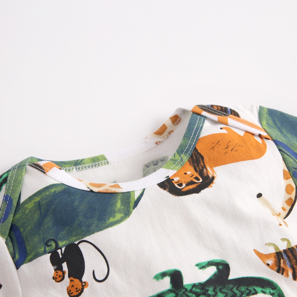 Sanlutoz Sơ sinh Thời trang Bông Tay áo dài Đứa bé Áo liền quần