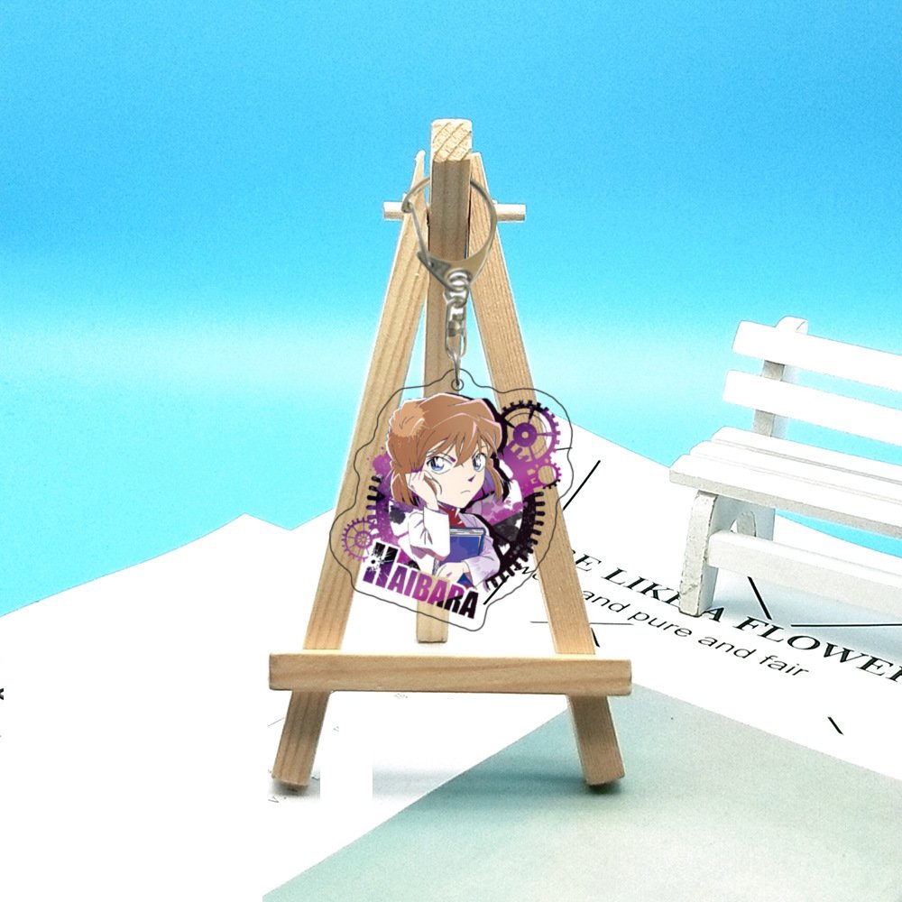 (Mica trong acrylic) Móc khóa THÁM TỬ LỪNG DANH CONAN ver BÁNH RĂNG CƯA Detective Conan anime chibi dễ thương xinh xắn