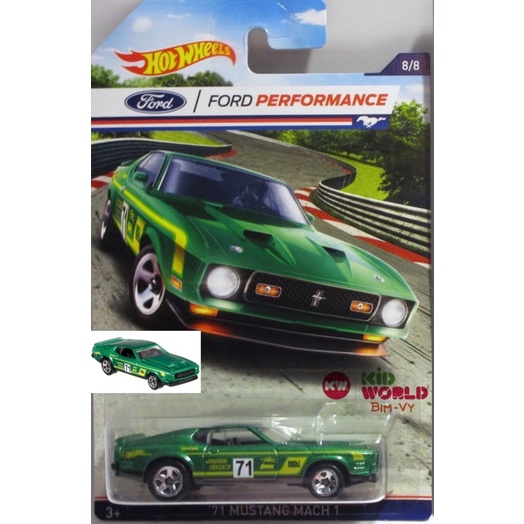 Xe mô hình Hot Wheels Ford Performance Series '71 Mustang Mach 1 DJK92.