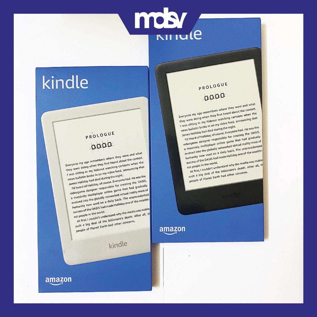Máy đọc sách Kindle Basic 10Th - All New Kindle 10th có đèn nền, màn hình 6’’, nghe Audible, 4/8Gb