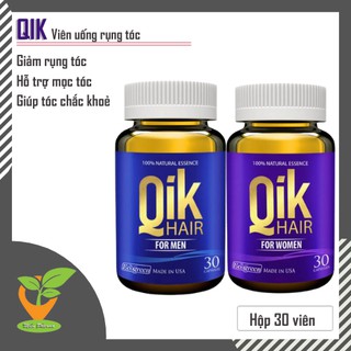 Viên uống rụng tóc cho Nam và Nữ - Qik Hair 30 viên - [Qik Hair for women] [Qik Hair for men]
