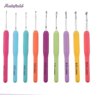 Set 9 móc đan len nhiều màu sắc tiện dụng