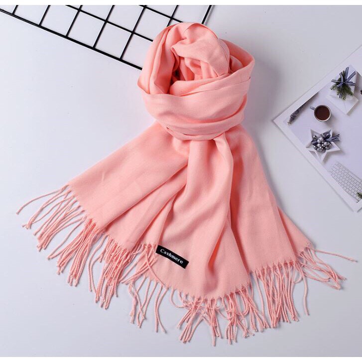 KHĂN QUÀNG CỔ CASHMERE MÀU TRƠN CỰC MỊN ĐẸP freeship  Khăn len cao cấp 12 màu loại đẹp ( ảnh thật và video ) | WebRaoVat - webraovat.net.vn