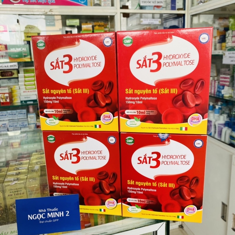 ✅ [Chính Hãng] Sắt 3 Hydroxyde polymal tose , SẮT 3(sắt nguyên tố ) HYDROXYDE POLYMAL 150mg/10ml
