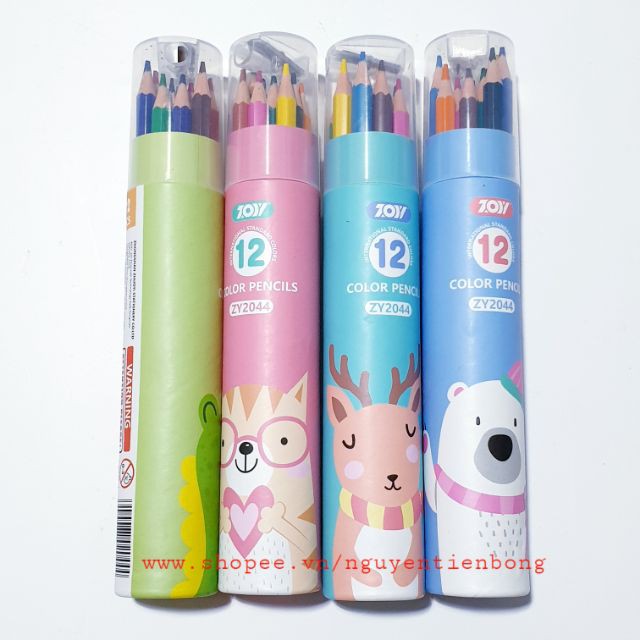 Lon Ống Chì Màu Loại Dài 12 , 24, 36 Màu