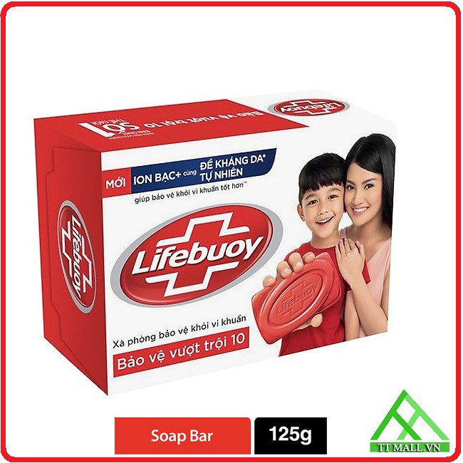 Xà Bông Cục Diệt Khuẩn Lifebuoy Bảo Vệ Vượt Trội 125g