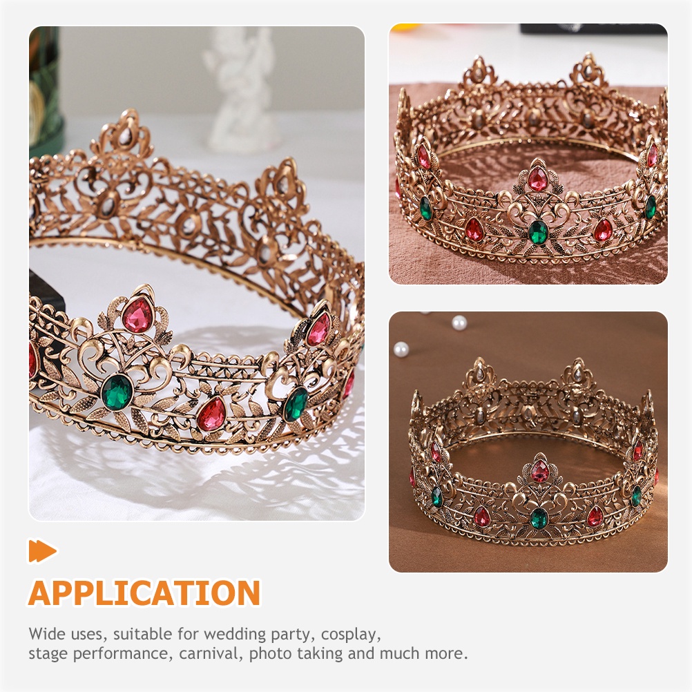 Vương Miện Hóa Trang Vua Phong Cách Vintage Cho Nam
