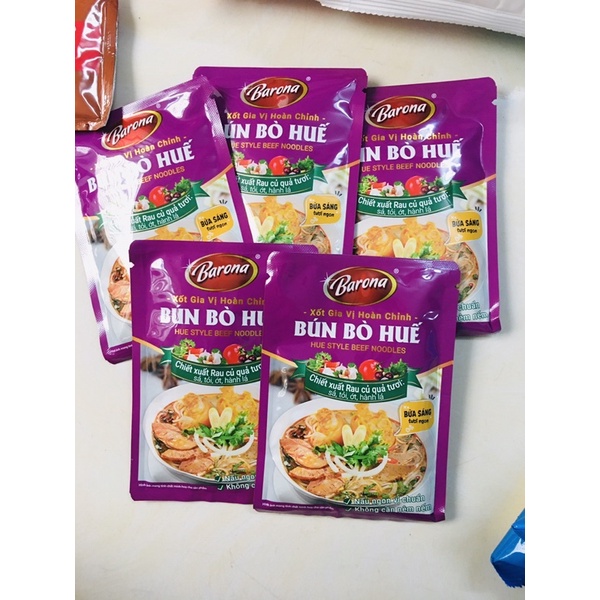 Gói gia vị bún bò Huế, Bò kho, Cari