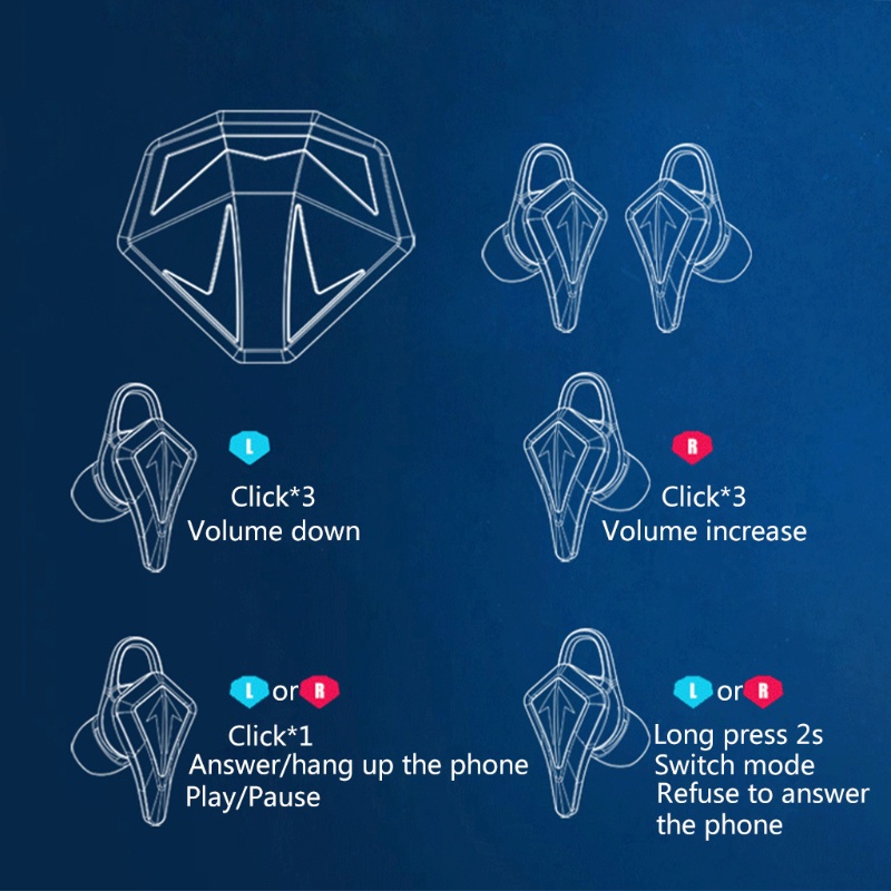Tai Nghe zzz Không Dây Âm Thanh HiFi Stereo Tự Động Cho Nam Và Nữ