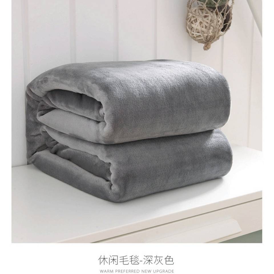 Sinh viên ngủ chăn ga gối flannel san hô